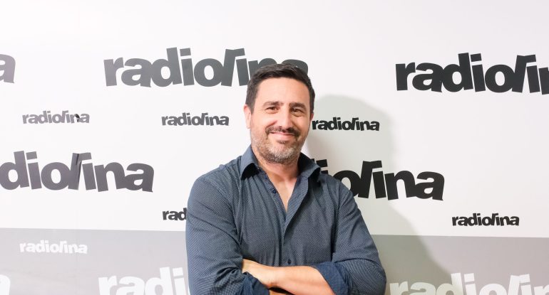 Lele Casini, giornalista e radiocronista di Radiolina Cagliari-Juventus