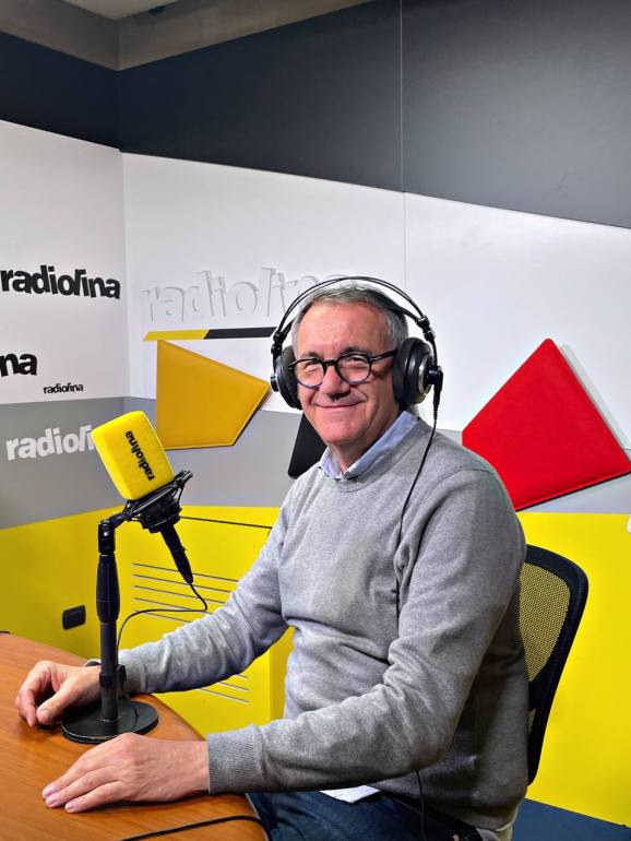 Piero Comandini, segretario Regionale PD, negli studi di Radiolina