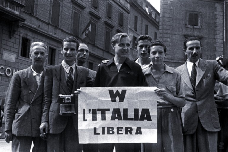 Celebrazione della Liberazione il 25 aprile 1945 - Foto di Alberto Monterverde
