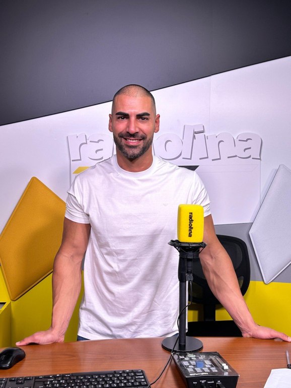 Riccardo Spiga negli studi di Radiolina